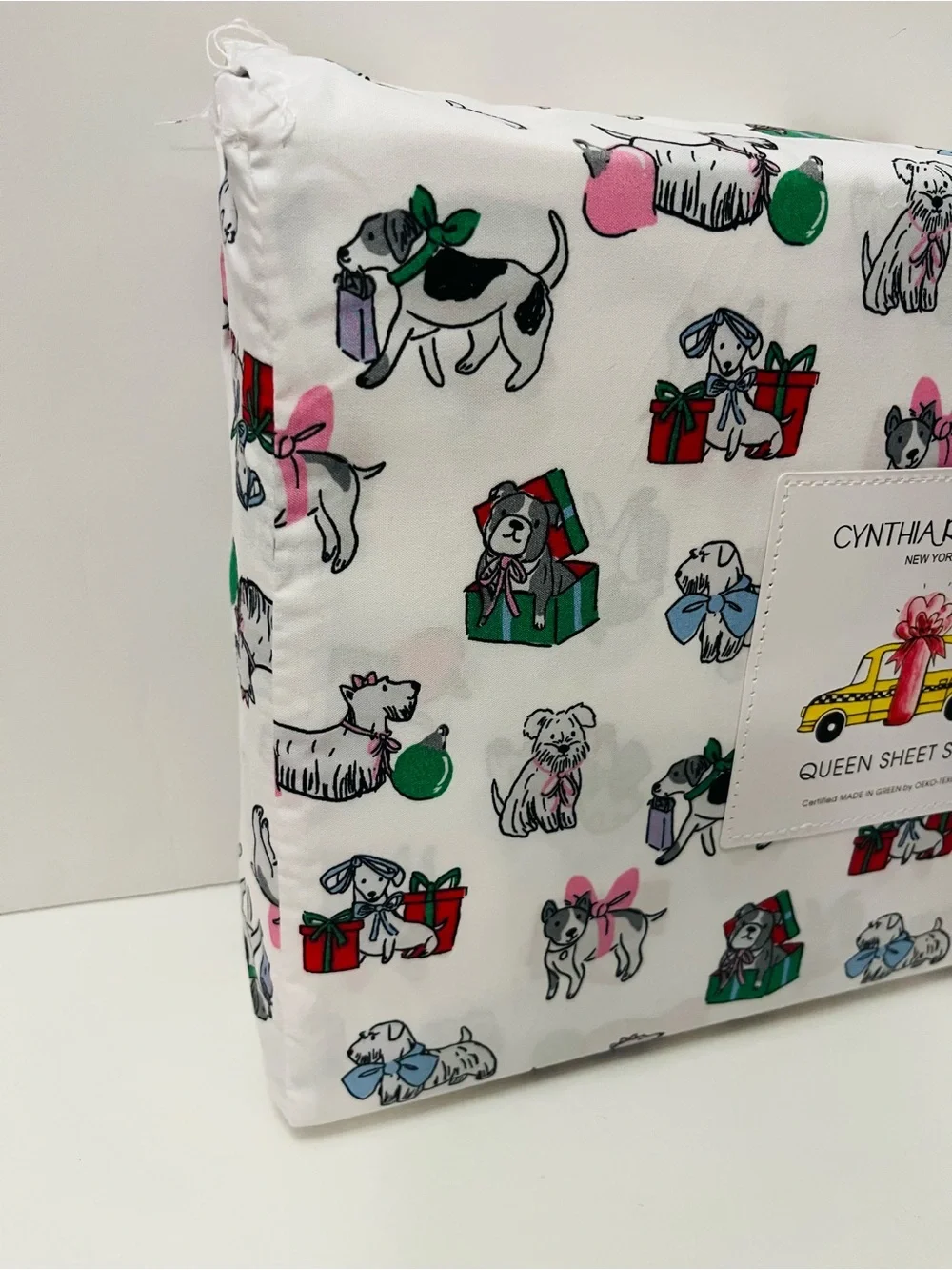 Berkshire Peanuts & Cynthia Rowley Lot of 2 Queen Sheet Sets Christmas Valentine